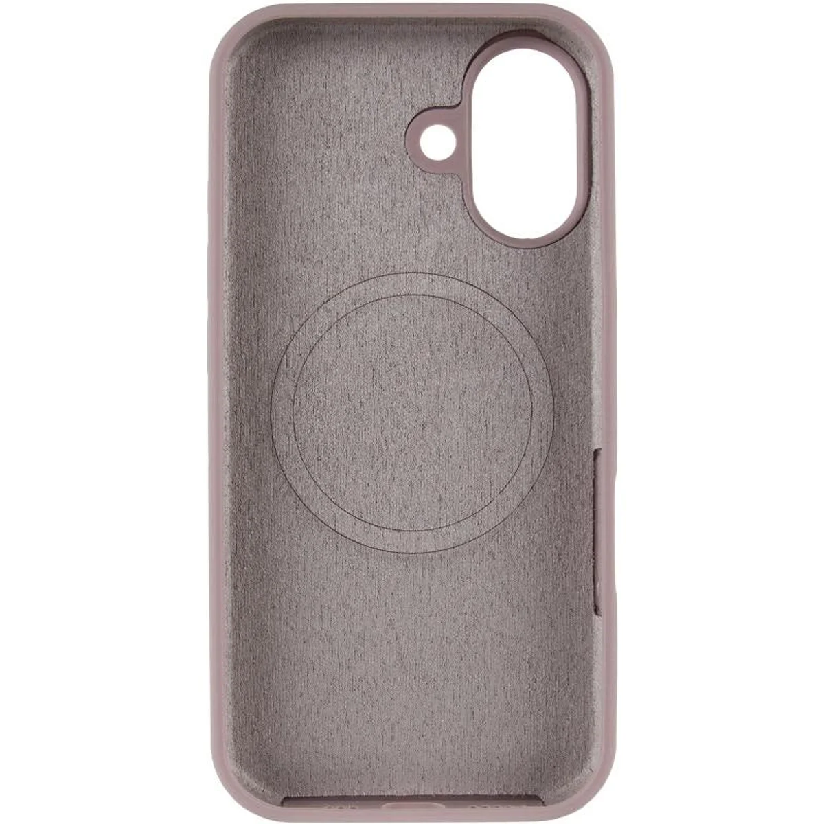 Чехол Silicone Case Full Protective (AA) V2 with MagSafe для Apple iPhone 17 (6.3") Серый / Lavender