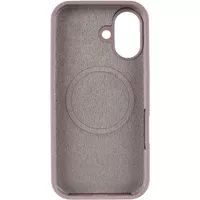 Чехол Silicone Case Full Protective (AA) V2 with MagSafe для Apple iPhone 17 (6.3") Серый / Lavender