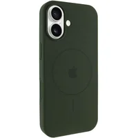 Чехол Silicone Case Full Protective (AA) V2 with MagSafe для Apple iPhone 17 (6.3") Зеленый / Cyprus Green