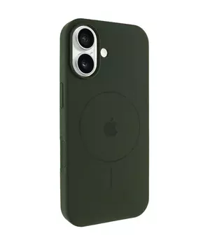 Чехол Silicone Case Full Protective (AA) V2 with MagSafe для Apple iPhone 17 (6.3") Зеленый / Cyprus Green