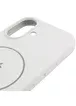 Чехол Silicone Case Full Protective (AA) V2 with MagSafe для Apple iPhone 17 (6.3") Белый / White