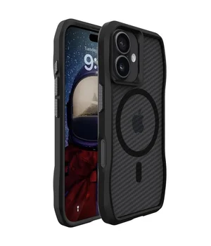 Чехол TPU Space Octagon with MagSafe для Apple iPhone 17 (6.3") Carbon Black