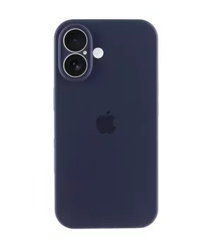 Чехол Silicone Case Full Camera Protective (AA) для Apple iPhone 17 (6.3") Темно-синий / Midnight blue