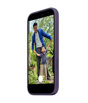 Чехол Silicone case (AAA) with Magsafe and Animation для Apple iPhone 17 (6.3") Purple Fog