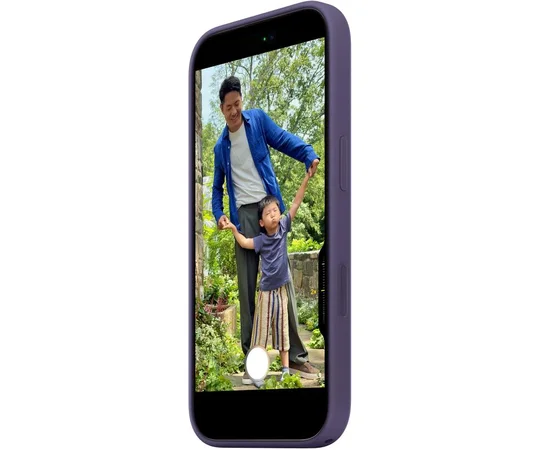 Чохол Silicone case (AAA) with Magsafe and Animation для Apple iPhone 17 (6.3") Purple Fog