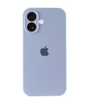 Чехол Silicone Case Full Camera Protective (AA) для Apple iPhone 17 (6.3") Голубой / Lilac Blue