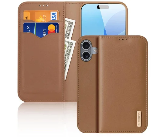Чохол-книжка Dux Ducis Hivo для Apple iPhone 17 (6.3") Brown