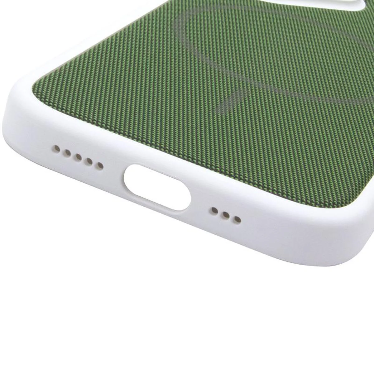 Чехол PC TechWoven Hybrid with MagSafe для Apple iPhone 17 (6.3") White / Green