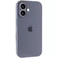 Чехол Silicone Case Full Camera Protective (AA) для Apple iPhone 17 (6.3") Серый / Lavender Gray