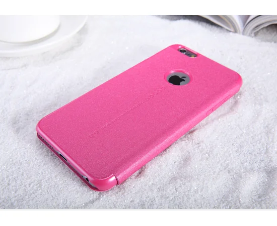 Кожаный чехол (книжка) Nillkin Sparkle Series для Apple iPhone 6/6s plus (5.5") Розовый