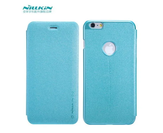 Кожаный чехол (книжка) Nillkin Sparkle Series для Apple iPhone 6/6s plus (5.5") Бирюзовый
