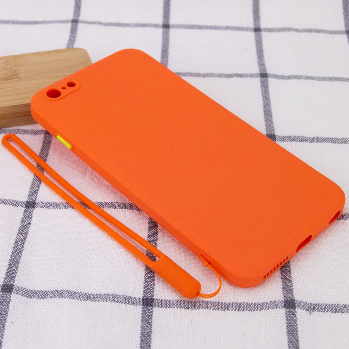 Чохол TPU Square Full Camera для Apple iPhone 6 / 6s plus (5.5 ") Помаранчевий