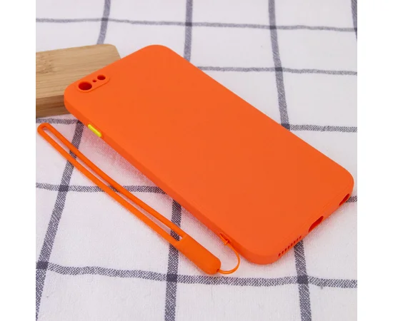 Чехол TPU Square Full Camera для Apple iPhone 6/6s plus (5.5") Оранжевый