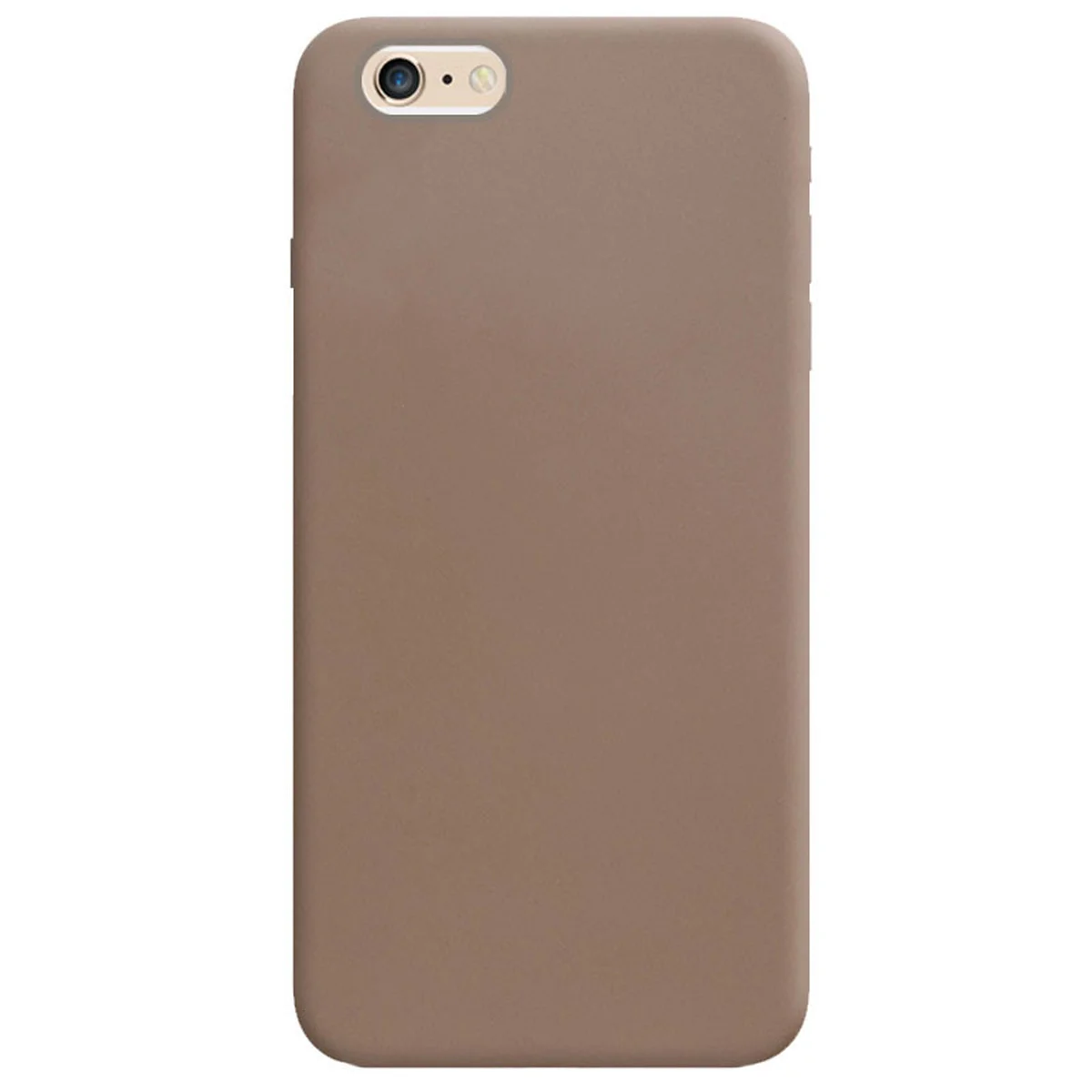 Силиконовый чехол Candy для Apple iPhone 6/6s plus (5.5") Коричневый