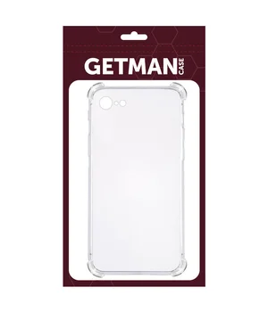 TPU чехол GETMAN Ease logo усиленные углы для Apple iPhone 6/6s plus (5.5") Бесцветный (прозрачный)
