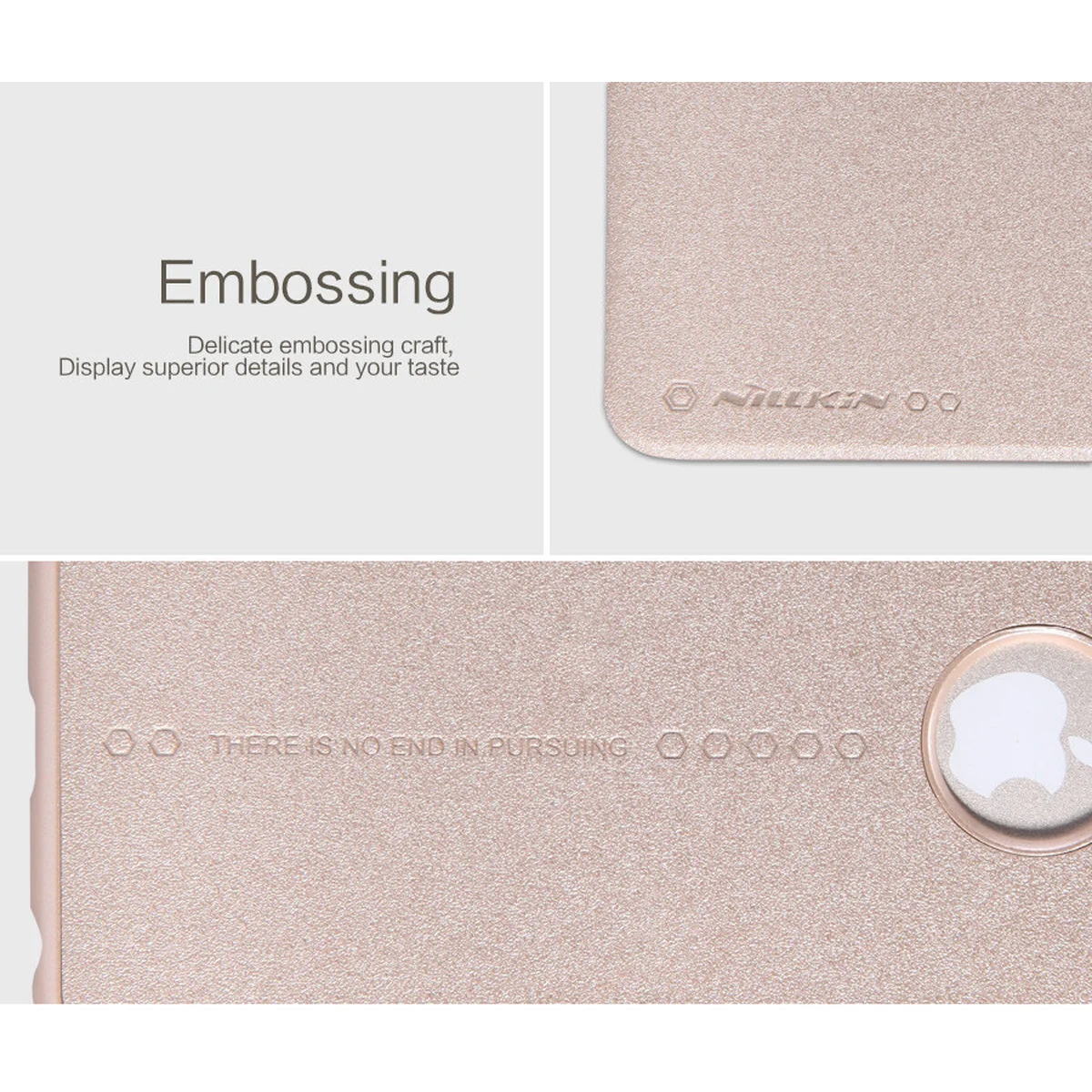 Шкіряний чохол (книжка) Nillkin Sparkle Series для Apple iPhone 6/6s plus (5.5") Золотий