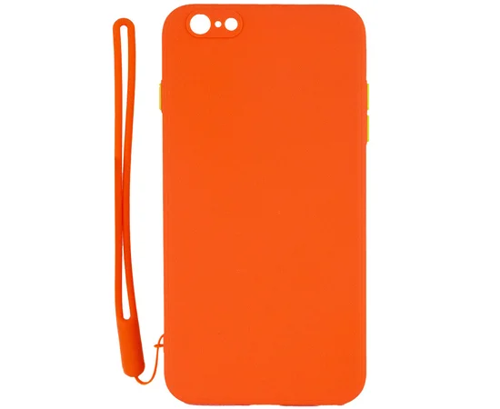 Чехол TPU Square Full Camera для Apple iPhone 6/6s plus (5.5") Оранжевый