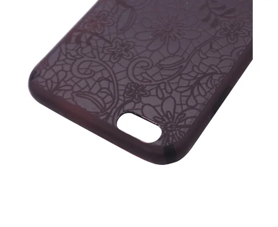 TPU чехол Secret Case Series для Apple iPhone 6/6s plus (5.5") Цветы / Черный