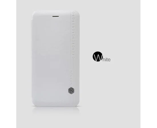 Кожаный чехол (книжка) Nillkin Rain Series для Apple iPhone 6/6s plus (5.5") (+ пленка) Белый