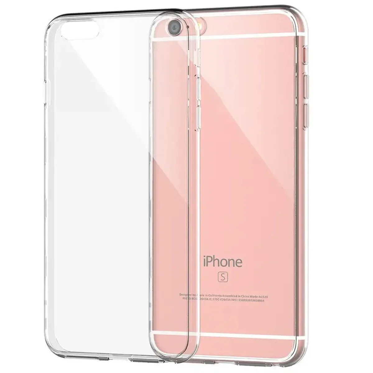 TPU чехол Epic Transparent 1,5mm для Apple iPhone 6/6s plus (5.5") Бесцветный (прозрачный)