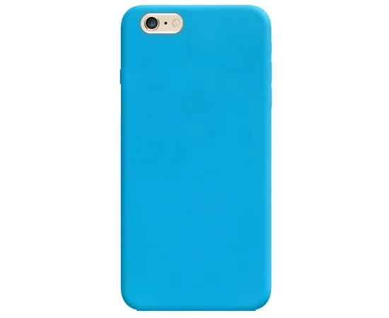 Силиконовый чехол Candy для Apple iPhone 6/6s plus (5.5") Голубой