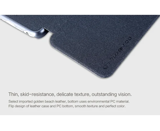 Кожаный чехол (книжка) Nillkin Sparkle Series для Apple iPhone 6/6s plus (5.5") Черный