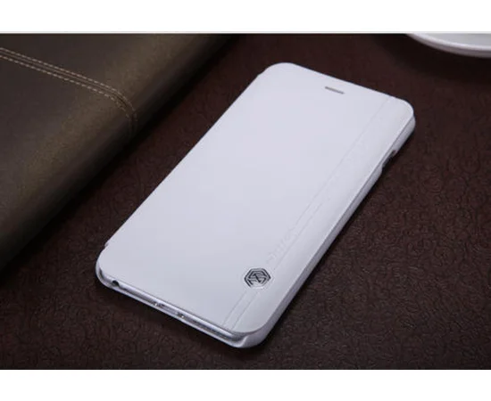 Кожаный чехол (книжка) Nillkin Rain Series для Apple iPhone 6/6s plus (5.5") (+ пленка) Белый