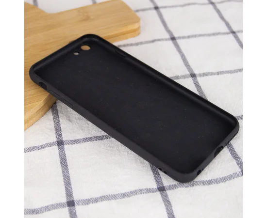 TPU+Glass чехол GLOSSY Logo Full camera (opp) для Apple iPhone 6/6s plus (5.5") Черный