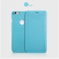 Кожаный чехол (книжка) Nillkin Sparkle Series для Apple iPhone 6/6s plus (5.5") Бирюзовый