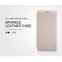 Шкіряний чохол (книжка) Nillkin Sparkle Series для Apple iPhone 6/6s plus (5.5") Золотий