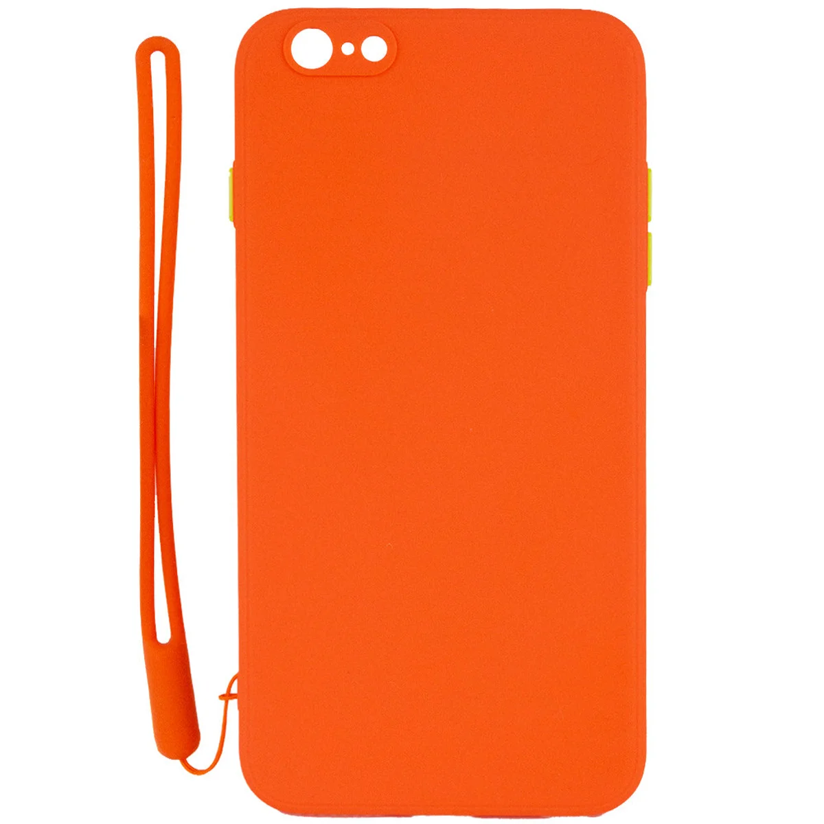 Чехол TPU Square Full Camera для Apple iPhone 6/6s plus (5.5") Оранжевый