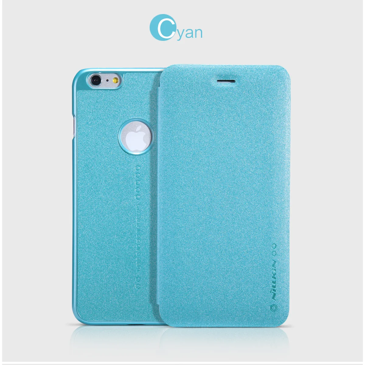 Шкіряний чохол (книжка) Nillkin Sparkle Series для Apple iPhone 6 / 6s plus (5.5 ") Бірюзовий