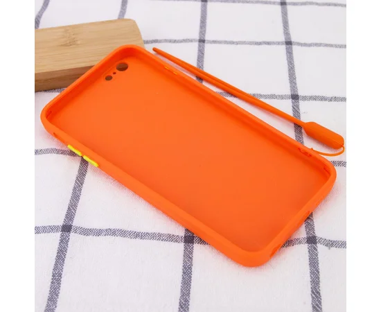 Чехол TPU Square Full Camera для Apple iPhone 6/6s plus (5.5") Оранжевый