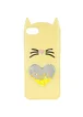 Силиконовый чехол Love Cat 3D для Apple iPhone 6/6s (4.7") Желтый