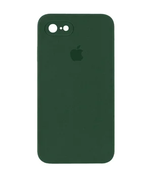 Чехол Silicone Case Square Full Camera Protective (AA) для Apple iPhone 6/6s (4.7") Зеленый / Cyprus Green