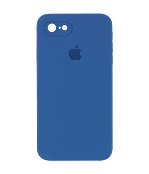 Чехол Silicone Case Square Full Camera Protective (AA) для Apple iPhone 6/6s (4.7") Синий / Navy blue