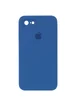 Чехол Silicone Case Square Full Camera Protective (AA) для Apple iPhone 6/6s (4.7") Синий / Navy blue