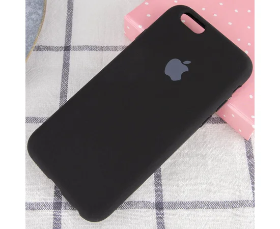 Чехол Silicone Case Full Protective (AA) для Apple iPhone 6/6s (4.7") Черный / Black