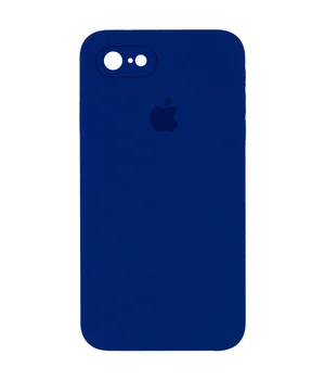 Чехол Silicone Case Square Full Camera Protective (AA) для Apple iPhone 6/6s (4.7") Синий / Deep navy