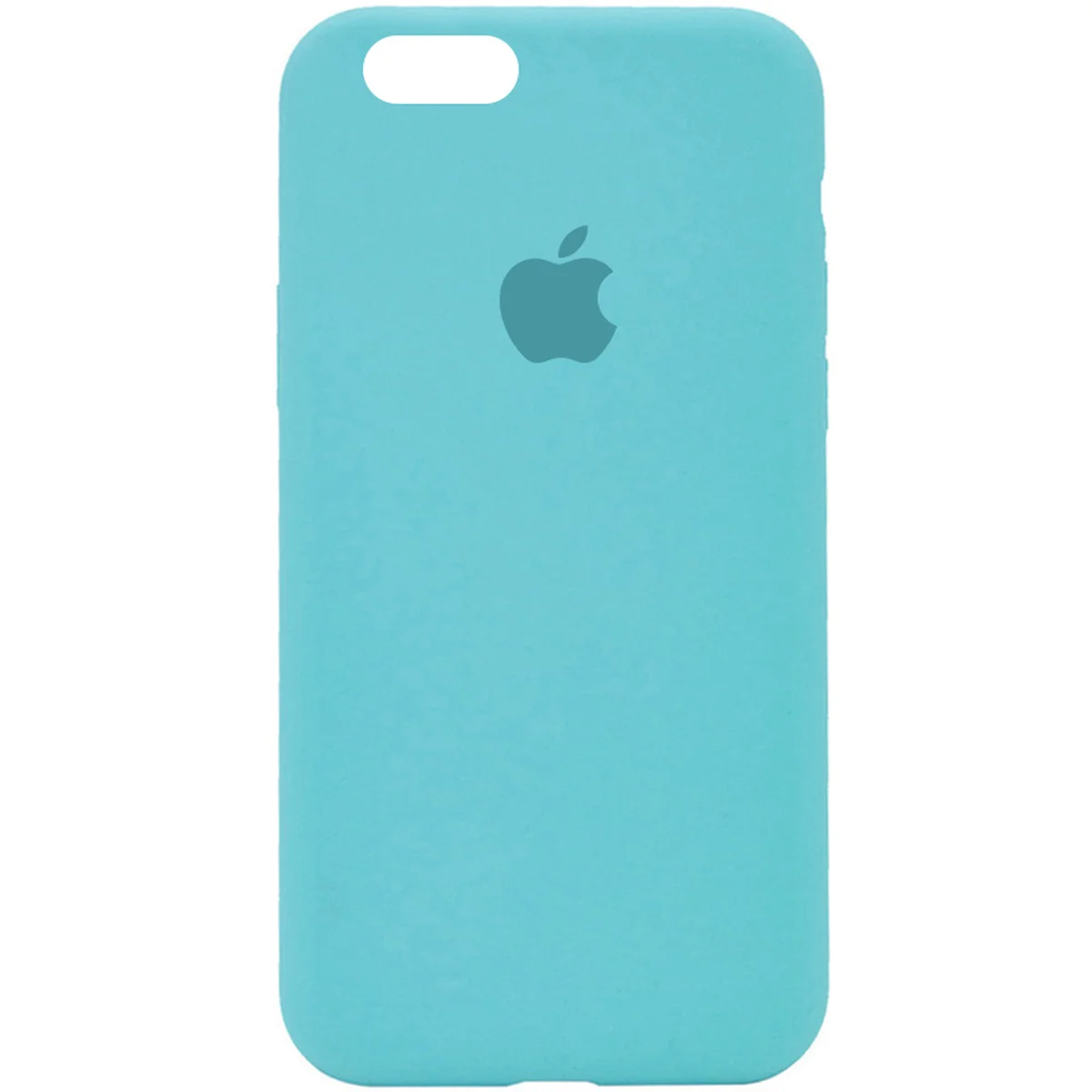 Чехол Silicone Case Full Protective (AA) для Apple iPhone 6/6s (4.7") Бирюзовый / Marine Green