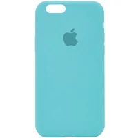 Чехол Silicone Case Full Protective (AA) для Apple iPhone 6/6s (4.7") Бирюзовый / Marine Green
