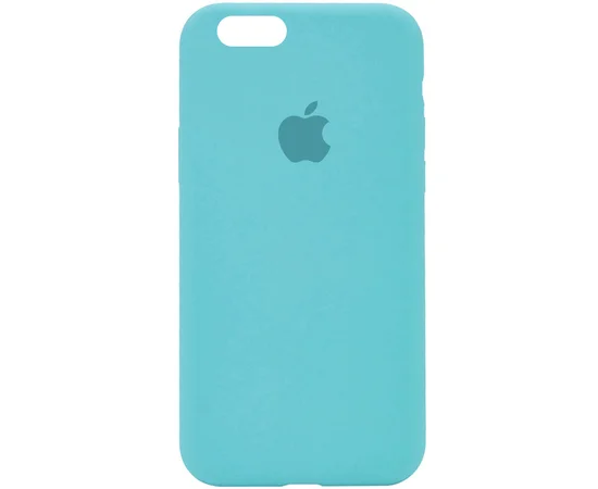 Чохол Silicone Case Full Protective (AA) для Apple iPhone 6 / 6s (4.7 ") Бірюзовий / Marine Green