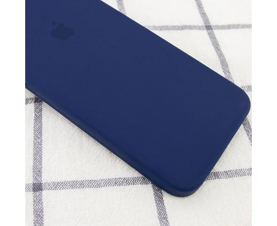 Чехол Silicone Case Square Full Camera Protective (AA) для Apple iPhone 6/6s (4.7") Темно-синий / Midnight blue