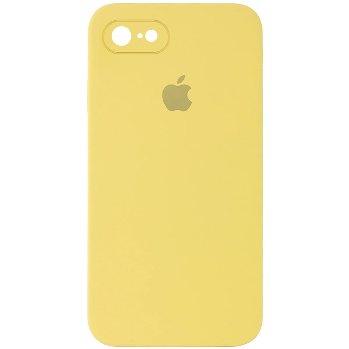 Чехол Silicone Case Square Full Camera Protective (AA) для Apple iPhone 6/6s (4.7") Желтый / Canary Yellow