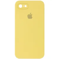 Чехол Silicone Case Square Full Camera Protective (AA) для Apple iPhone 6/6s (4.7") Желтый / Canary Yellow