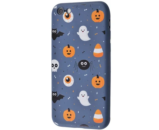 TPU чехол WAVE Fancy для Apple iPhone 6/6s (4.7") Ghosts and pumpkins / Dark blue