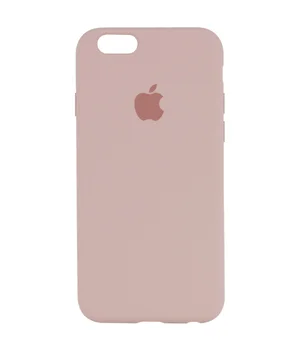 Чехол Silicone Case Full Protective (AA) для Apple iPhone 6/6s (4.7") Розовый / Pink Sand