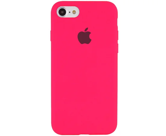 Чехол Silicone Case Full Protective (AA) для Apple iPhone 6/6s (4.7") Розовый / Barbie pink