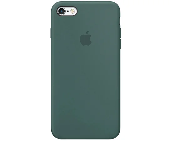 Чехол Silicone Case Full Protective (AA) для Apple iPhone 6/6s (4.7") Зеленый / Pine green