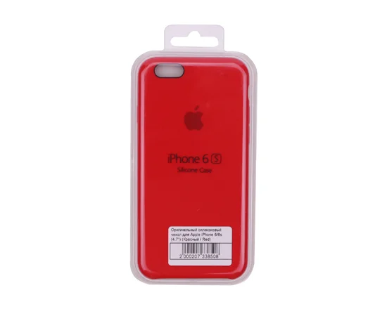 Чехол Silicone case (AAA) для Apple iPhone 6/6s (4.7") Красный / Red
